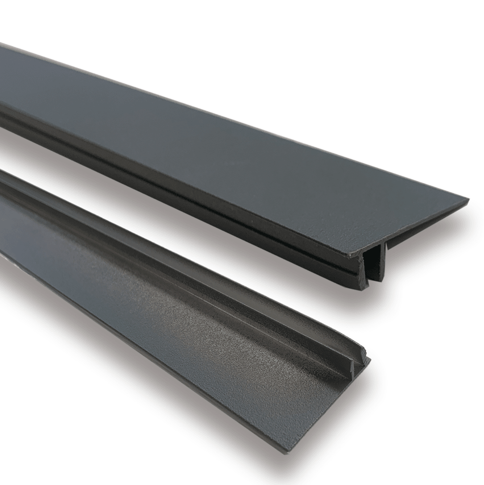 Perfil Metal Término Madera Gris Oscuro Unid. 380 cm1