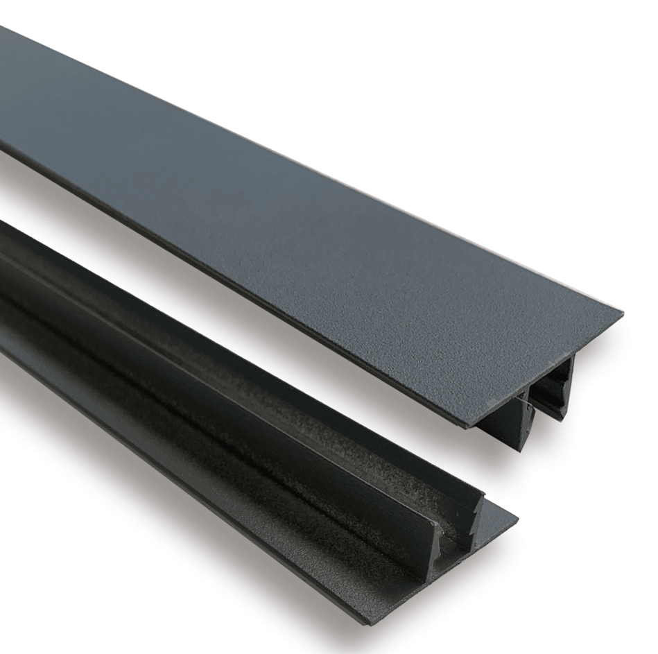 Perfil Metal Unión Madera Gris Oscuro Unid. 380 cm1