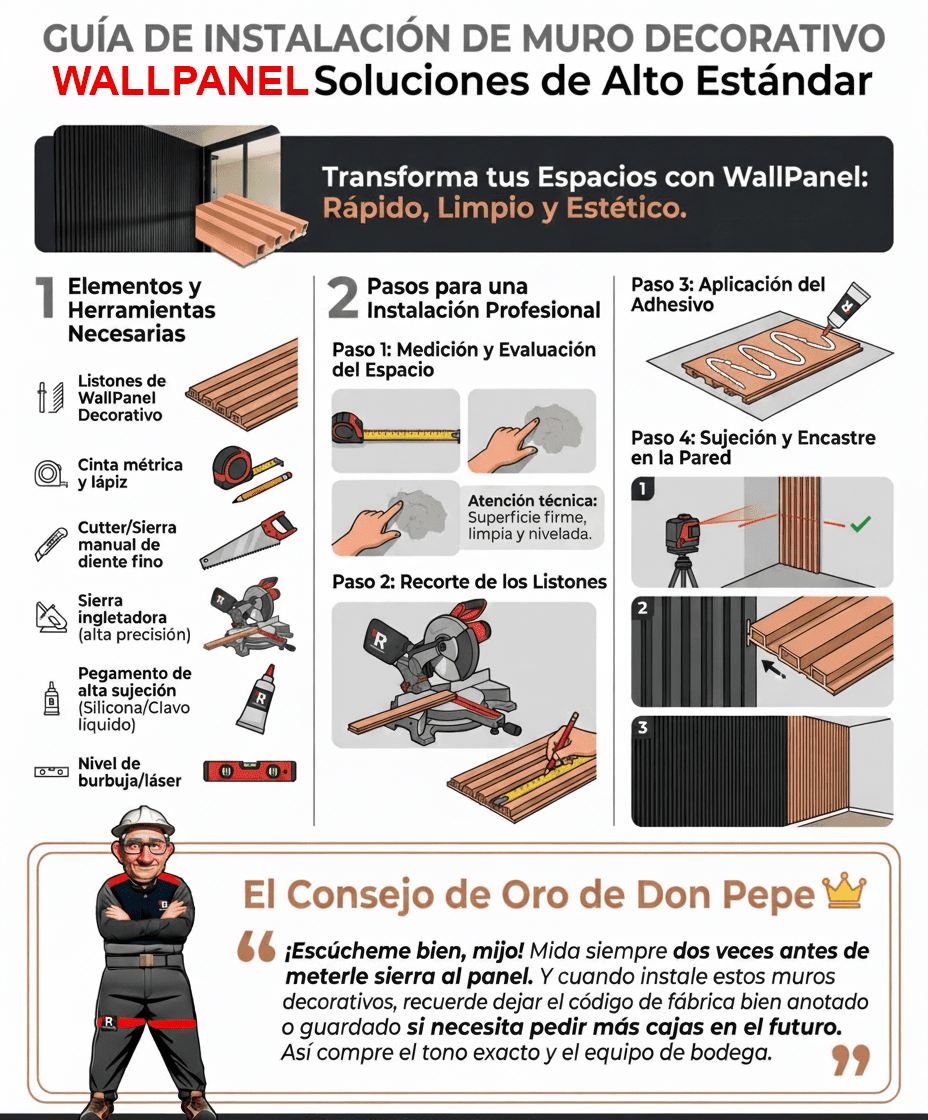 Revestimiento Muro Deco Eco Nogal 9-3083