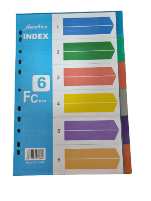 SEPARADORES OFICIO VINILO COLOR FINEOFFICE