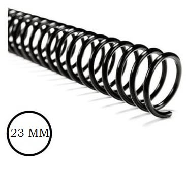 ESPIRAL PLASTICO NEGRO 50 UNID N°23