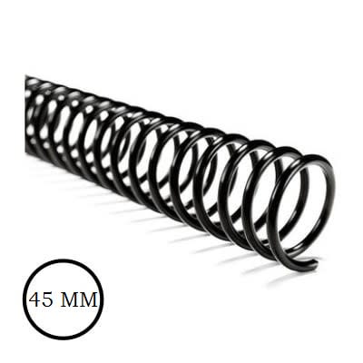 ESPIRAL PLASTICO NEGRO 10 UNID N°45