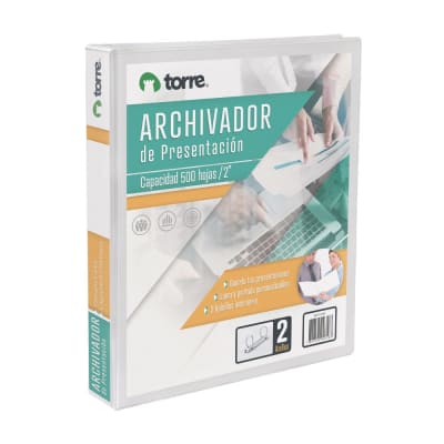 ARCHIVADOR TORRE PRESENTACION BLANCO
