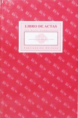 LIBRO DE ACTA REM 100 HJS