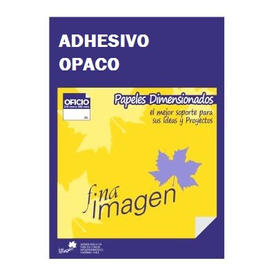 PAPEL ADHESIVO OPACO OFICIO (RESMA)