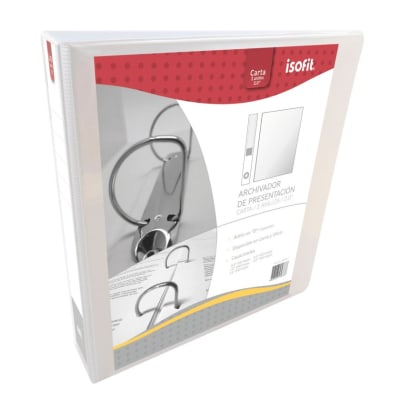 ARCHIVADOR CARTA BLANCO 2 ANILLOS 0.5 PULG