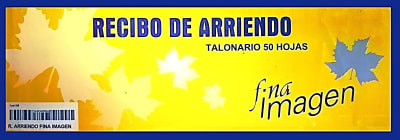 TALONARIO RECIBO DE ARRIENDO 50HJS
