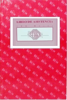 LIBRO DE ASISTENCIA REM 100 HJS