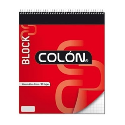 BLOCK APUNTES COLON ESPIRAL CARTA 7MM 80 HOJAS