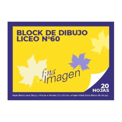 BLOCK DE DIBUJO 60 LICEO FINA IMAGEN