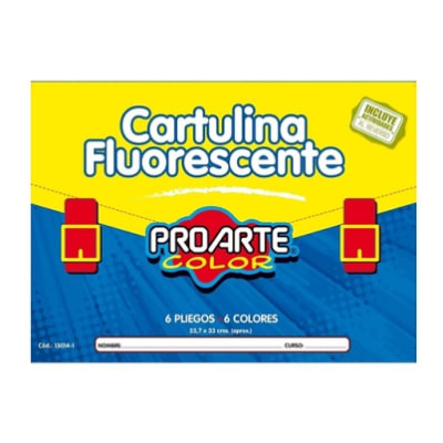 ESTUCHE PAPEL CARTULINA FLUORESCENTE