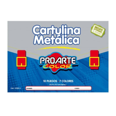 ESTUCHE PAPEL CARTULINA METALICA