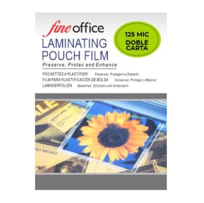 POUCH DOBLE CARTA 125 MICRONES