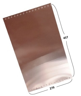 PLANCHA METALICA DOBLE CARTA