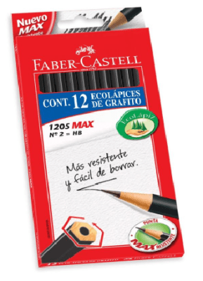 LAPIZ GRAFITO FABER CASTELL 12UNID2