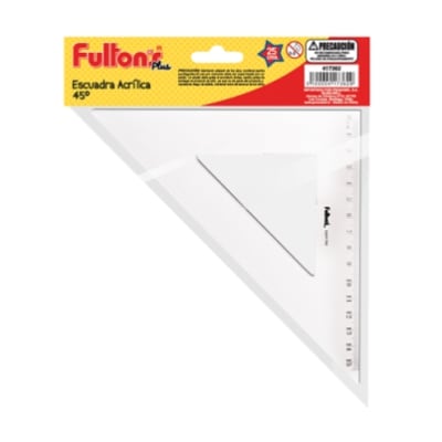 ESCUADRA ACRILICA 45°