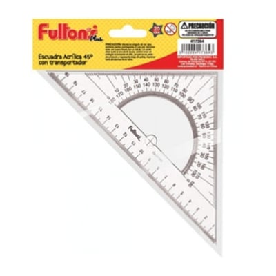 ESCUADRA 45° C/TRANSPORTADOR1