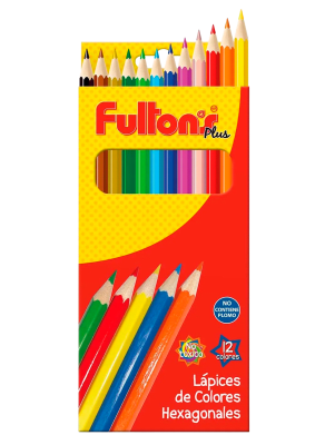 LAPICES COLORES HEXAGONAL JUMBO 12 UND FULTON