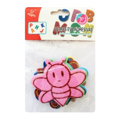 GOMA EVA FIGURA ADHESIVA ABEJA1