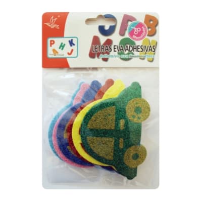 GOMA EVA FIGURA ADHESIVA AUTO