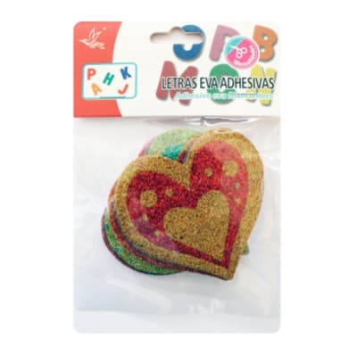 GOMA EVA FIGURA ADHESIVA CORAZON