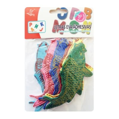 GOMA EVA FIGURA ADHESIVA PECES