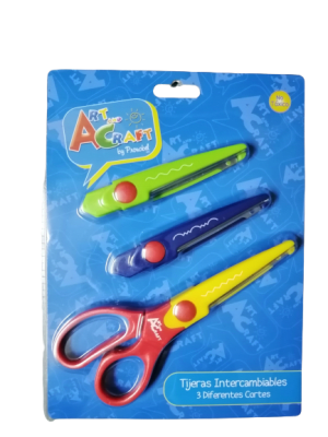 TIJERA INTERCAMBIABLE ART AND CRAFT 3 COLORES1