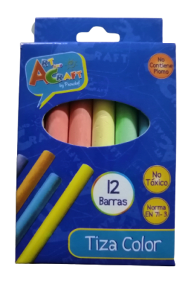 TIZA COLOR ART & CRAFT 12 UNIDADES