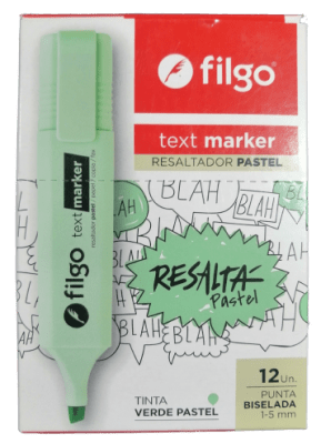 DESTACADOR FILGO PASTEL VERDE