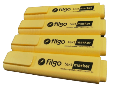 DESTACADOR FILGO PASTEL AMARILLO