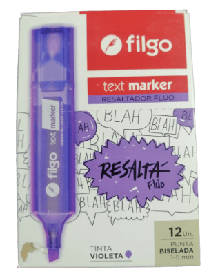 DESTACADOR FILGO FLUOR VIOLETA