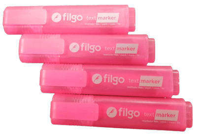 DESTACADOR FILGO FLUOR ROSADO