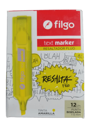 DESTACADOR FILGO FLUOR AMARILLO