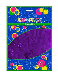 GLOBO N°9 MORADO 50 UNIDADES
