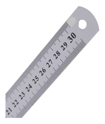 REGLA METALICA 30 CM