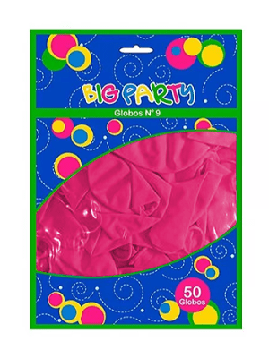 GLOBO N°9 ROSADO 50 UNIDADES