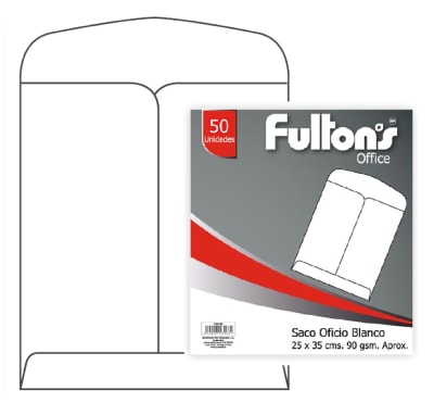 SOBRE SACO OFICIO BLANCO 50 UND