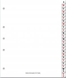 SEPARADORES CARTA A-Z BANGRAFICA