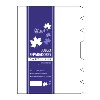 SEPARADORES CARTA BLANCO