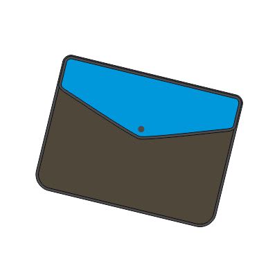 SOBRE CON BROCHE PVC DUO COLOR FINEOFFICE