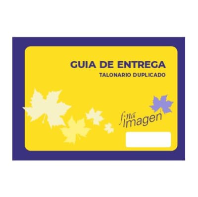 TALONARIO GUIA ENTREGA DUPLICADO FINA IMAGEN 100HJS