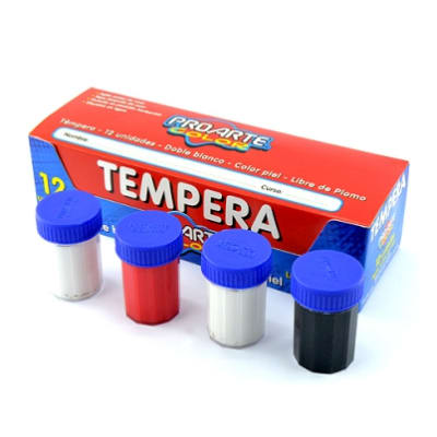 TEMPERA SET PROARTE 12 COLORES1