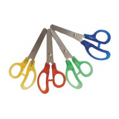 TIJERA ESCOLAR GLITTER PUNTA ROMA