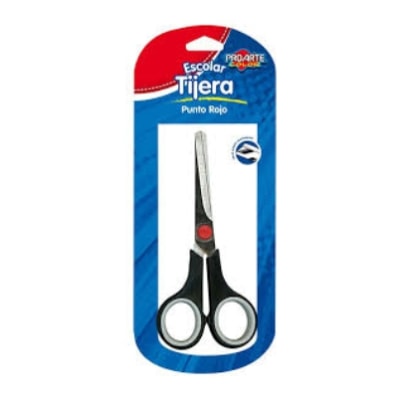 TIJERA ESCOLAR PROARTE PUNTO ROJO 14CMS