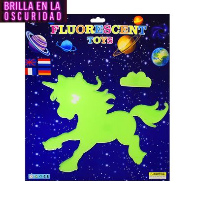Sticker Fluorescente de Unicornio Sticker Fluorescente de Unicornio