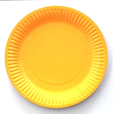 Set 10 Platos Fluor Carton Naranja 18cm J Set 10 Platos Fluor Carton Naranja 18cm J