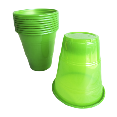 10 Vasos Neon Fluor 12oz Verde 10 Vasos Neon Fluor 12oz Verde