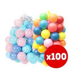 100 Pelotas Plasticas 7cm Resistente Juegos Piscina J 100 Pelotas Plasticas 7cm Resistente Juegos Piscina J