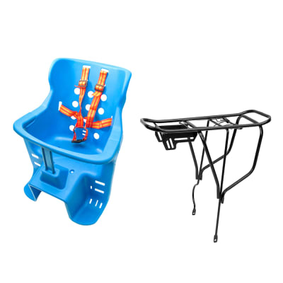 Silla Trasera porta bebe + parrilla aluminio/Forcecl