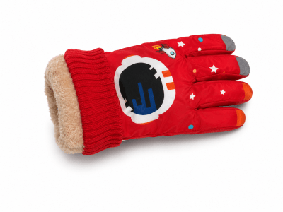 Guante de Nieve Niño Rojo con Chiporro